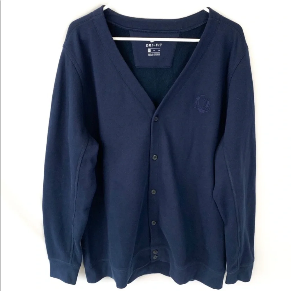 (LIMITED EDITION) NIKE Mens Dri-fit Ryder cup 18 sweater cardigan